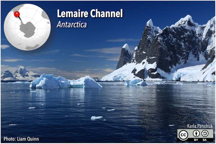 Antarctic Peninsula. Antarctica was not always covered by ice. A change in the Earth system triggered the onset of Antarctic glaciation approximately 40 million years ago. _Source: Karla Panchuk (2018) CC BY-SA 4.0. Photo: Liam Quinn (2011) [view source](https://flic.kr/p/aeGSmH). Click the image for more attributions._