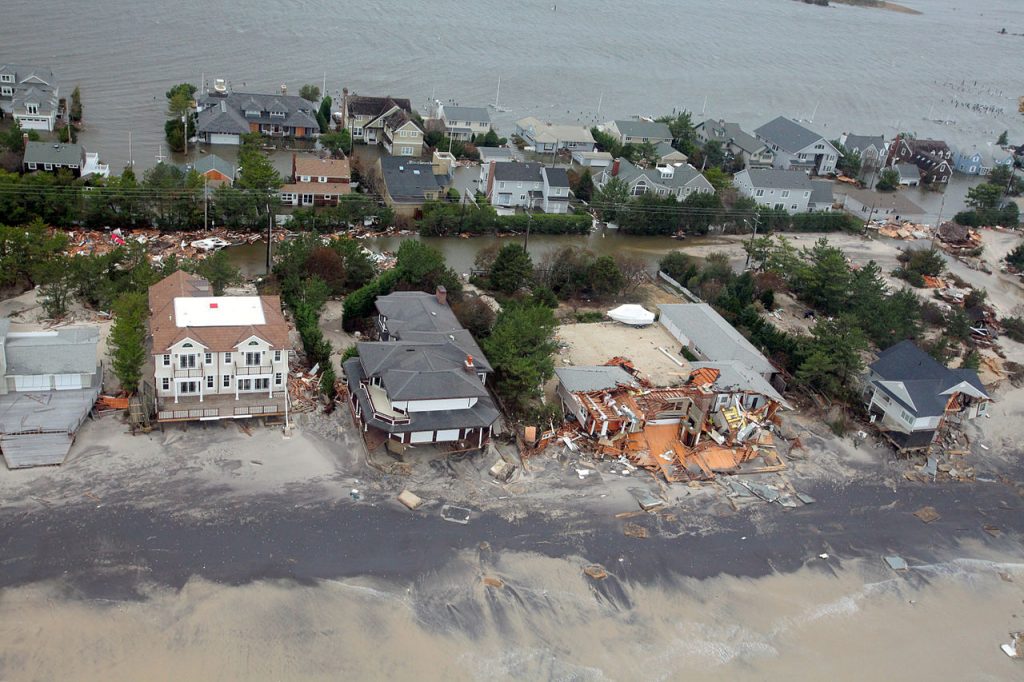 Damage from Hurricane Sandy on the coast of New Jersey. _Source: Master Sgt. Mark C. Olsen, New Jersey National Guard (2010) Public Domain [view source](https://commons.wikimedia.org/wiki/File:Hurricane_Sandy_damage_Long_Beach_Island.jpg)_