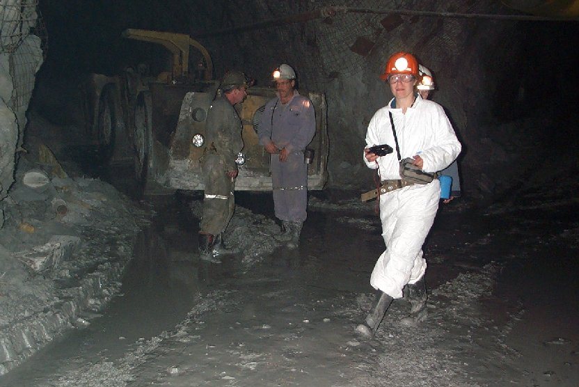 Underground at the Myra Falls Mine, Vancouver Island. [SE]